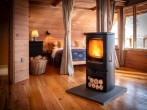 Bed and log burner